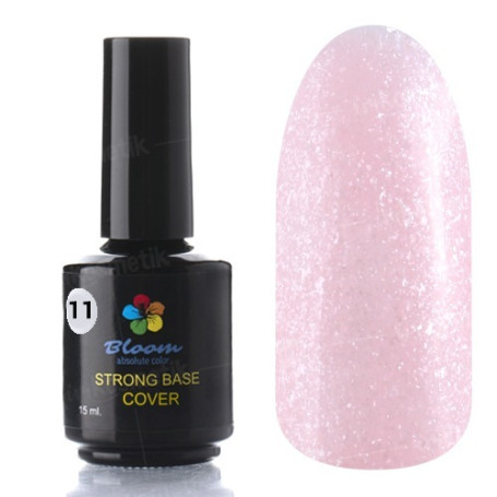 BLOOM   Base Strong COVER   #11   15мл   База камуфлирующая жесткая с шиммером