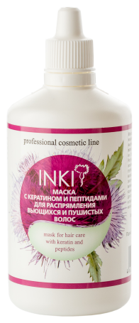 INKI   Маска с кератином и пептидами для распрямления вьющихся и пушистых волос    100мл