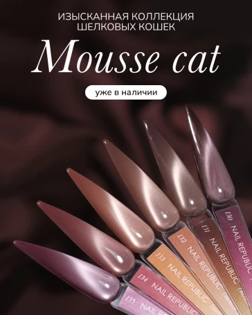 NAIL REPUBLIC   CAT   #133   Mousse   10мл   Гель-лак кошачий глаз