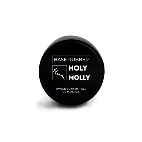 HOLY MOLLY   База прозрачная   Base   RUBBER   30мл   (шайба)