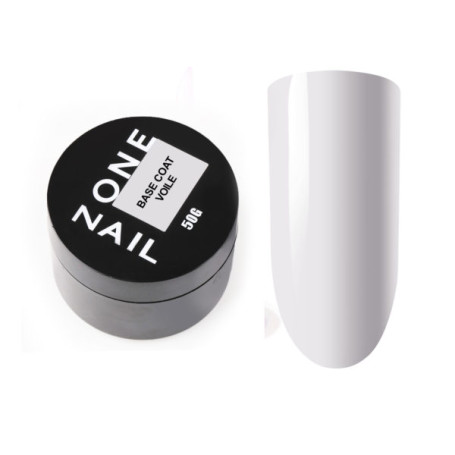 ONE NAIL   Base VOILE   50мл (шайба)   База прозрачная жесткая молочная