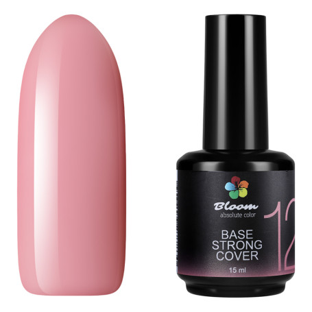 BLOOM   Base Strong COVER   #12   15мл   База камуфлирующая жесткая