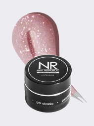 NAIL REPUBLIC   Гель моделирующий средне-густой светоотражающий   Gel   NUDE FLASH   #252   15г