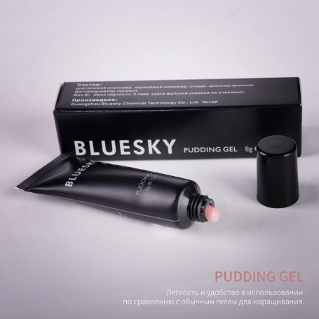 BLUESKY Pudding Gel полигель прозрачно-розовый Soft Clear Pink 60г
