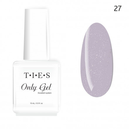 TIES   Гель для укрепления  ONLY GEL  15мл   Flowers   №27 Светоотражающий