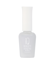 IQ BEAUTY GLOSSY TOP & DRY 12,5мл Зеркальное защитное покрытие и сушка