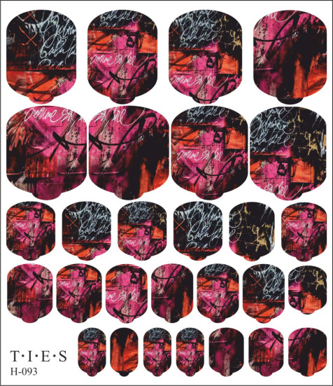 TIES   Пленка для педикюра   H-093