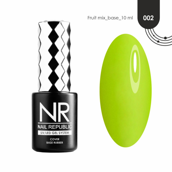 NAIL REPUBLIC   Base FRUIT MIX   #02   10мл   База камуфлирующая неоновая