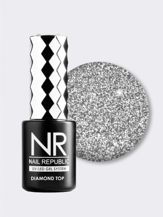 NAIL REPUBLIC   Топ без л/с светоотражающий   Top   DIAMOND   #07   10мл