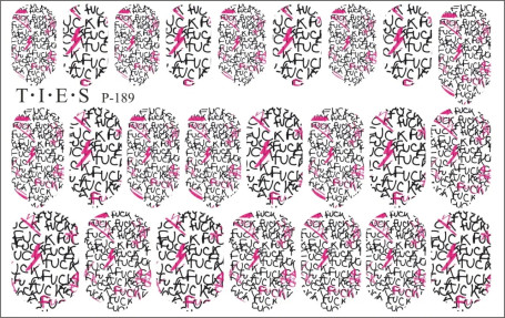 TIES   Пленка для маникюра   P-189